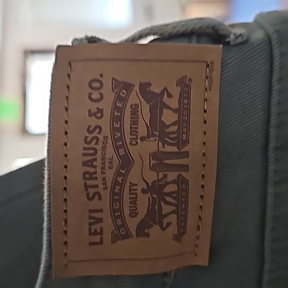 Levi's Shortalls Relaxed fit Stretch 16 Reg Light Green - Picture 4 of 7